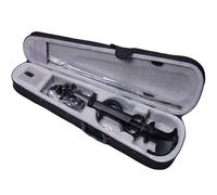 SADPRKR Electric violin 4/4 electric stereo violin full-size violin ebony fingerboard + piano box black