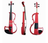 SADPRKR Electric Violin, 4/4 Full Size Silent Electric Violin Kit for Beginners Adults Solid Wood Electric Fiddle Starter Set