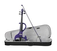 SADPRKR Electric Violin, 4/4 Full Size Silent Electric Violin Kit for Beginners Adults Solid Wood Electric Fiddle Starter Set
