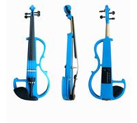 SADPRKR Electric Violin, 4/4 Full Size Silent Electric Violin Kit for Beginners Adults Solid Wood Electric Fiddle Starter Set