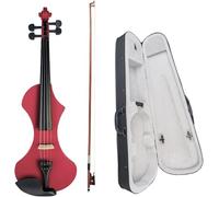 SADPRKR Electric Violin 4/4 Full Size Solid Wood Silent Violin Set with Carrying Case and Audio Cable Adults Violins