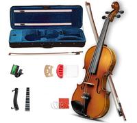 SADPRKR Full size set original sound violin solid wood spruce violin maple senior ebony violin entry-level set