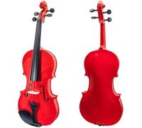 SADPRKR Full size violin, natural solid wood acoustic violin beginner set, with a case and bow, for beginners to use