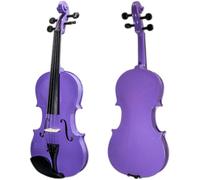 SADPRKR Full size violin, natural solid wood acoustic violin beginner set, with a case and bow, for beginners to use