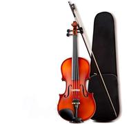 SADPRKR Full size violin set, beginners hard set solid violin set, bow, rosin, strings
