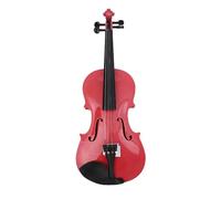 SADPRKR Full wood polished violin for beginners, adults and children, black, white, glossy violin