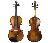 SADPRKR Handmade solid wood tiger patterned violin for beginners, professional entrance examination, playing for children, beginner practice violin