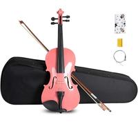 SADPRKR Handmade student soundtrack violin beginners bag, with bow, hard shell, spare strings, rosin