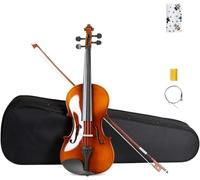SADPRKR Handmade student soundtrack violin beginners bag, with bow, hard shell, spare strings, rosin