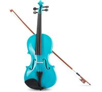 SADPRKR Handmade student soundtrack violin beginners bag with bow, hard shell, spare strings, rosin, and bridge