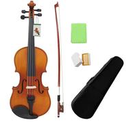 SADPRKR Natural glossy violin pattern maple backboard solid wood violin beginner practicing violin