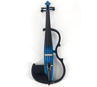 SADPRKR Professional solid wood electronic violin with connecting cable and blue earphones
