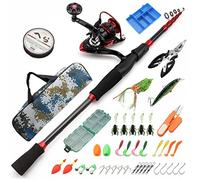 SADPRKR Shrink Lua Rod Spinning Wheel Lure Set Carbon Fishing Rod