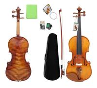 SADPRKR Tiger Pattern Bright Light Violin Spruce Maple Wood Violin Professional Performance Level Violin Set