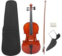 SADPRKR Viola, Spruce Solid Wood Viola with Bow Case Rosin Color Stringed Instrument