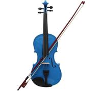 SADPRKR Violin Dark Blue Acoustic Violino Basswood Panel Violin With Case Bow Beginner Students Violin Musical Instrument