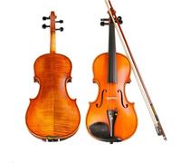 SADPRKR Violin for Adult Patterned Matte Hand-painted Violin Hanging Wood Rings Violin Musical Instrument