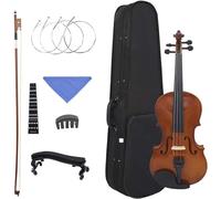 SADPRKR violin Full Size Violin Wooden Acoustic Fiddle Beginner Violin Case Bow Strings Shoulder Instrument Accessories Set Adult violin