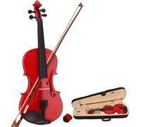 SADPRKR Violin, Natural Wood Satin Acoustic Violin Starter Kit with Case, Bow, Rosin for Beginner Student