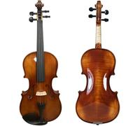 SADPRKR Violin Outfit,Solid Wood Fiddle for Adults Beginners Students Kids Case and Accessories Included - Solid Maple Wood and Ebony Fittings