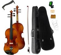 SADPRKR Violin set 4/4 full size, 3/4 size solid wood and ebony accessories