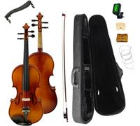 SADPRKR Violin set 4/4 full size, 3/4 size solid wood and ebony accessories