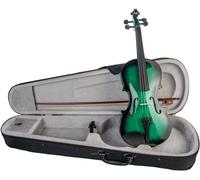 SADPRKR Violin Student Beginner Green and Black Student Violin Kits