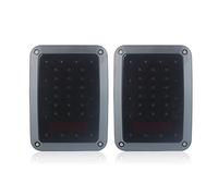 SADQRG 2X Tail Lights Car Rear Brake Reverse Taillights For Jeep For Wrangler JK 2007-2017 Turn Signals European US Version Rear Tail Brake Light(Smoke-EU Version)