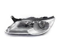 SADQRG Car Headlight Lenses For VW For Tiguan 2009-2012 Headlight Front Bumper Headlight Headlamp Assembly Head Light Head Lamp Assy(Left side)