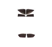 SADQRG Car Rear Light Cover Trims For Pilot 2015-2022 ABS Black Car Rear Tail Light Fog Light Brake Light Signal Protection Cover Decorative Accessories Light Guard(Onecolor)