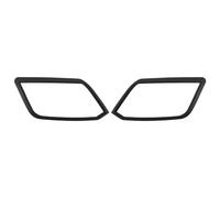 SADQRG Car Rear Light Cover Trims Headlight Tail Light Cover For VW For AMAROK V6 2009-2022 Car Exterior Accessories ABS Matte Black Front Rear Lamp Hoods Light Guard(Headlight Cover)