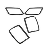 SADQRG Car Rear Light Cover Trims Headlight Tail Light Covers For Amarok For VW 2009-2022 Front Rear Lamp Hoods Trims Matte Black Car Exterior Accessories Light Guard(LIGHT COVER)