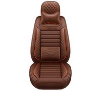 SADQRG Car Seat Covers Set 1 Set 5 Seat Leather Car Covers For Vw For Polo 9n For Touareg 2005 For Amarok For Caddy For Passat For Tiguan For Golf For T-roc For Jetta(Coffee,Deluxe a)