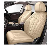 SADQRG Car Seat Covers Set Custom For Toyota For Corolla Leather Car Seat Cover For Prius For Prado For Land Cruiser For Rav4 For Crown For Camry For Highlander For Ch-r For Alphard(Beige,Standard)