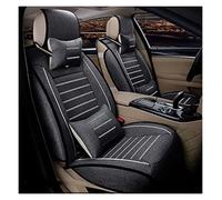 SADQRG Car Seat Covers Set Flax Car Seat Covers For Kia K2 K3 K4 K5 For Kia For Cerato For Sportage For Optima For Maxima For Carnival(Black,Have pillow)