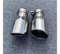 SADQRG Exhaust Pipe 63mm To 101mm Exhaust Tips 2.5" To 4" Tailpipe Bevel Tail Throat Tail Pipe Steel Exhaust Tips 2.5 Inch Inlet Car Exhaust Pipes