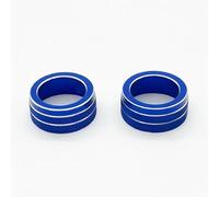 SADQRG for Toyota for Corolla 2022 2021 2020 Ac Climate Control Knob Caps Air Conditioner Radio Volume Button Ring Cover Accessories Interior Mouldings(Blue)