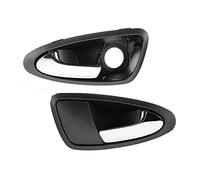 SADQRG Handle Cover Trim Front Left Right Car Interior Inside Inner Door Handle for Seat for Ibiza 6J1837113A 6J1837114A 2009-2012 Auto Accessories(Kit)