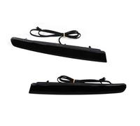 SADQRG Rear Third Brake Light 2x Super Bright European Style LH RH Red LED Bumper Reflectors Rear Brake Tail Fog Lights For For Explorer 2011-2015 3rd High Mounted Stop Lamp(Black)