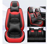 SADQRG Seat Covers Set Universal Car Seat Cover For Lincoln For MKZ MKC MKX For Navigator For Aviator Interior Details All Model Car Seat Covers Set(Black Red B)