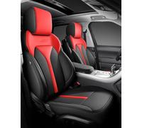 SADQRG Seat Protector Car Seat Covers For For Focus MK1 MK2 MK3 For Fusion For Ecosport For Ranger Auto Gifts Accessories Seat Cushions(5PCs-Black Red)