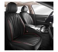 SADQRG Seat Protector Sporty 5 Seat Full Car PU Leather Covers With 3D Embroidery Soft Skin Friendly Fabric Multi Layer Comfortable Design Seat Cushions(Black)