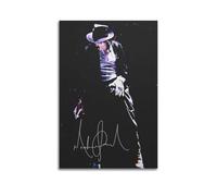 SADRUERE Michael Jackson Signed Art Poster Poster Decorative Painting Canvas Wall Posters And Art Picture Print Modern Family Bedroom Decor Posters 08x12inch(20x30cm)
