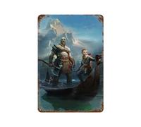 SADRUERE Video Game God of War Series Metal Poster1Wall Decor Art Metal Tin Poster Modern Bar Decorations30x20cm