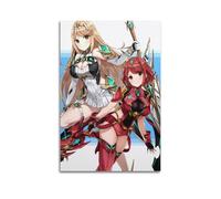 SADRUERE Xenoblade Chronicles 2 Video Game Poster Poster Decorative Painting Canvas Wall Posters And Art Picture Print Modern Family Bedroom Decor Posters 08x12inch(20x30cm)
