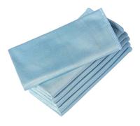 sadwqgewnbf 6 PCS Premium Microfiber Glass Cleaning Cloth,16 Inch X 16 Inch, Lint Free for Quickly Clean Window,Glasses,Windshields,Mirrors,Stainless Steel,Stemware,Lens Blue