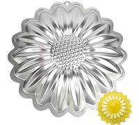 SADYFON Sunflower Shaped Flower Shaped Cake Pan Aluminum Cake Decorating Mould Birthday Wedding Anniversary Party Cake Baking Pans Tins Bakeware Tool