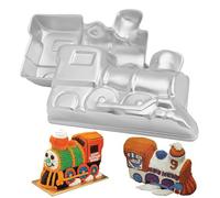 SADYFON Train Locomotive Shaped Cake Pan Aluminum Cake Decorating Mould Birthday/Wedding/Anniversary/Party Cake Baking Pans Tins Bakeware