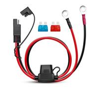 SAE Battery Connector, 10AWG Wire SAE to O Ring Clamp, 2 Pins Quick Disconnect with Fuse for Car Battery Charging(10A 15A)