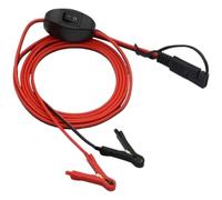 SAE Cable - Motorcycle Battery Charger Cable with Button | Quick Connector, SAE Adapter for Car Mower, Quad Motorcycle, Motorcycle, Tractor etc.